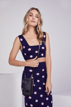 Load image into Gallery viewer, Gemma Samsung 10 Series Side Slot Pebble Leather Crossbody Bandolier - Black/Silver
