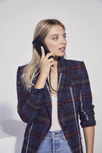 Load image into Gallery viewer, Lucy Pebble Leather Crossbody Bandolier - Black/Pewter
