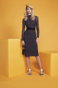 Angie Pebble Leather Bandolet Strap - Black/Gold