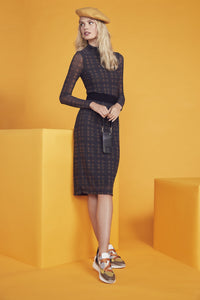 Angie Pebble Leather Bandolet Strap - Black/Gold