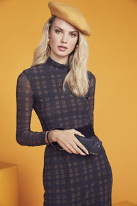 Angie Pebble Leather Bandolet Strap - Black/Gold