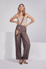Load image into Gallery viewer, Reese Smooth Leather Crossbody Strap Only - Navy Pink/Gold
