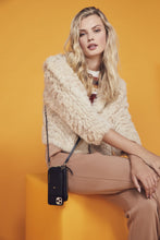 Load image into Gallery viewer, Medium Pebble Leather Expanded Zip Pouch - Black/Gold
