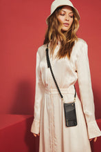 Load image into Gallery viewer, Nicole Pebble Leather Crossbody Bandolier - Black/Gold
