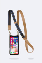 Load image into Gallery viewer, Olivia Smooth Leather Crossbody Bandolier - Tan/Gold
