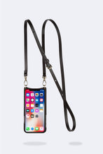 Load image into Gallery viewer, Emma Vegan Leather Crossbody Bandolier - Black/Gold
