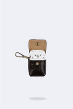 Load image into Gallery viewer, Avery AirPod Clip-On Pouch - Black Croc/Gold
