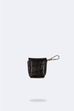 Load image into Gallery viewer, Avery AirPod Clip-On Pouch - Black Croc/Gold
