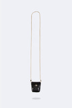 Load image into Gallery viewer, Riley AirPod Pouch - Black Croc/Gold
