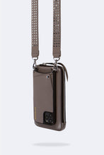 Load image into Gallery viewer, Pebble Leather Expanded Zip Pouch - Grey/Silver
