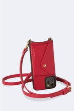 Load image into Gallery viewer, Donna Side Slot Crossbody Bandolier - Red/Gold
