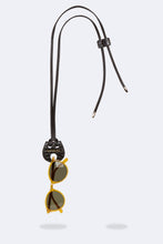 Load image into Gallery viewer, The Bolo Eyeglass Tie - Black/Gold
