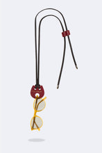 Load image into Gallery viewer, The Bolo Eyeglass Tie - Red/Gold
