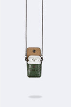 Load image into Gallery viewer, Riley AirPod Pouch - Green Croc/Pewter
