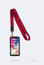 Load image into Gallery viewer, Ryder Wallet Lanyard - Black Red/Pewter
