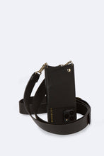 Load image into Gallery viewer, Olivia Adjustable Pebble Leather Strap - Black/Gold
